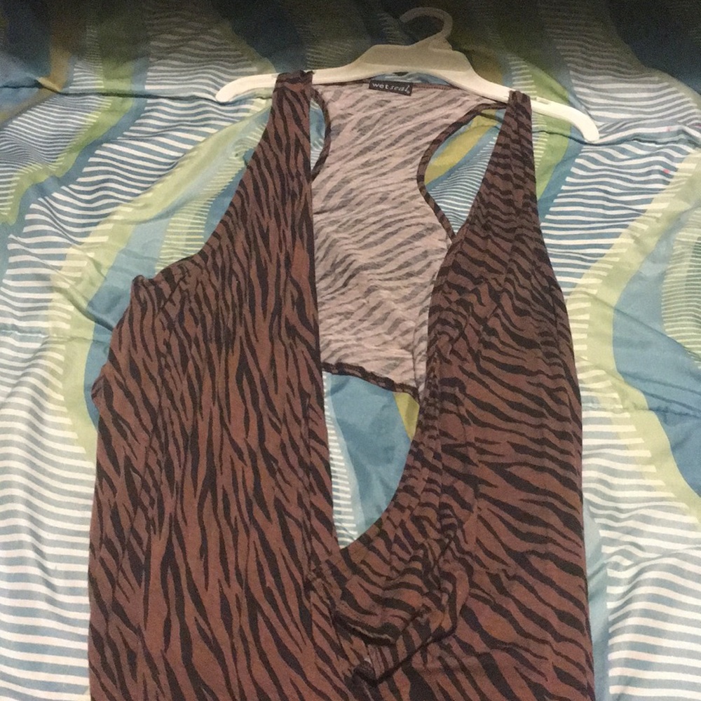 Zebra print cardigan
